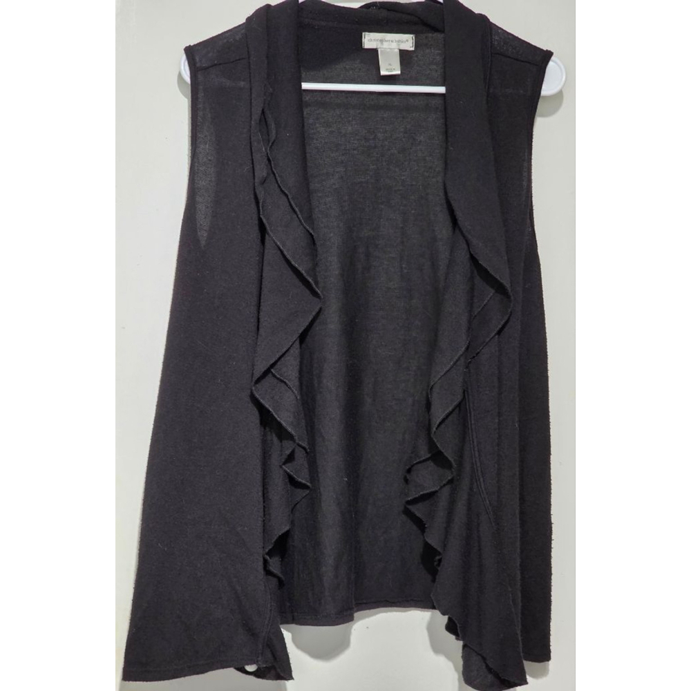 Women's Christopher‎ & Banks Vest Size S Black